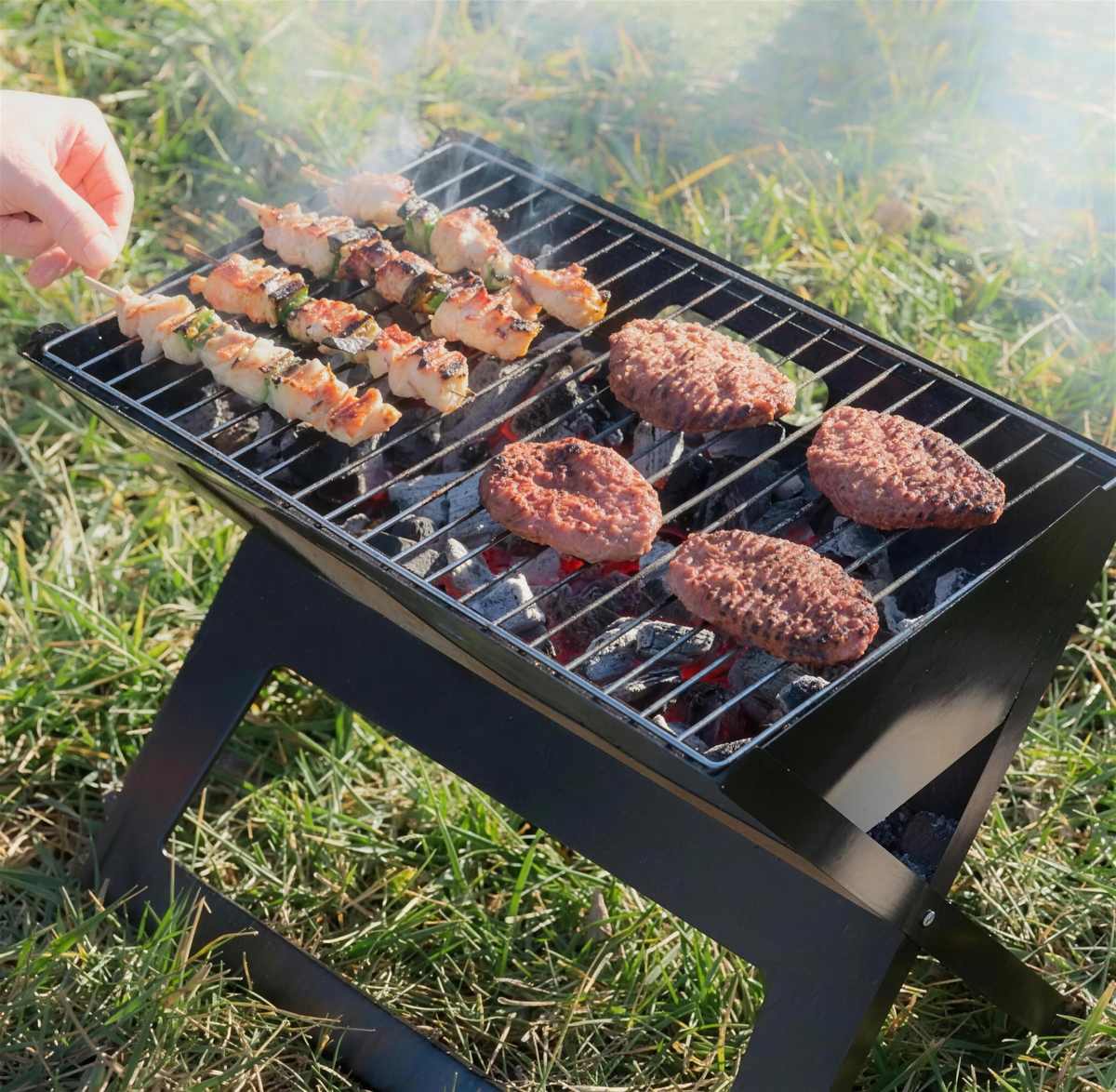 Parrilla Portátil Plegable a Carbón
