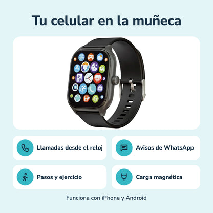 Tu celular en la muñeca: llamadas, avisos de WhatsApp, pasos y música en el reloj inteligente