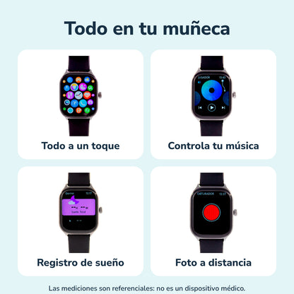 Todo en tu muñeca: pantallas del reloj inteligente con llamadas, mensajes y ejercicio